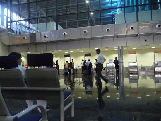 Terminal Flughafen Aurangabad am frühen Morgen