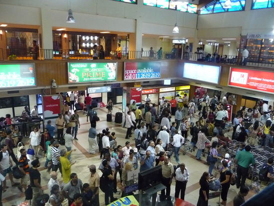Ankunft am Nachmittag im Flughafen Goa
