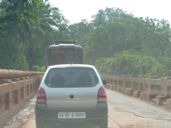 Eindrücke während der Fahrt nach Badami