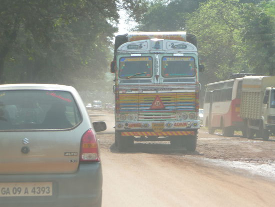 Eindrücke während der Fahrt nach Badami