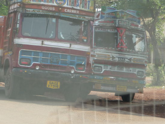 Eindrücke während der Fahrt nach Badami