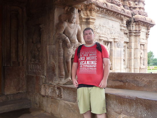 Ich im Virupaksha Tempel