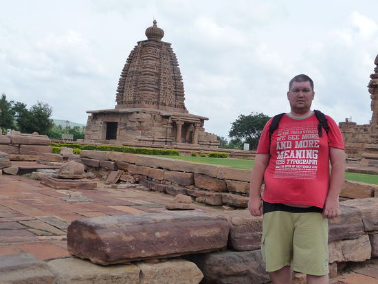 Ich in der Tempelanlage von Pattadakal