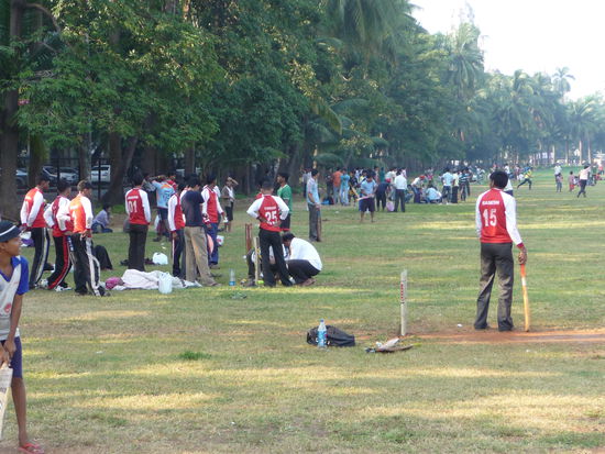Cricketspieler in Mumbai