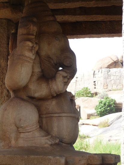Ganesha Skulptur Hampi