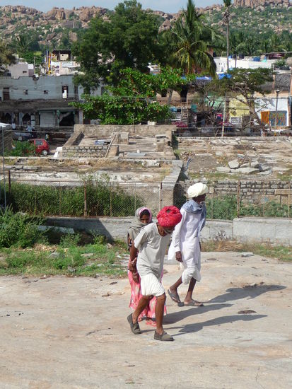 Pilger in Hampi