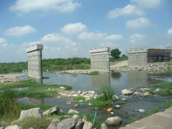 Brücke im Bau