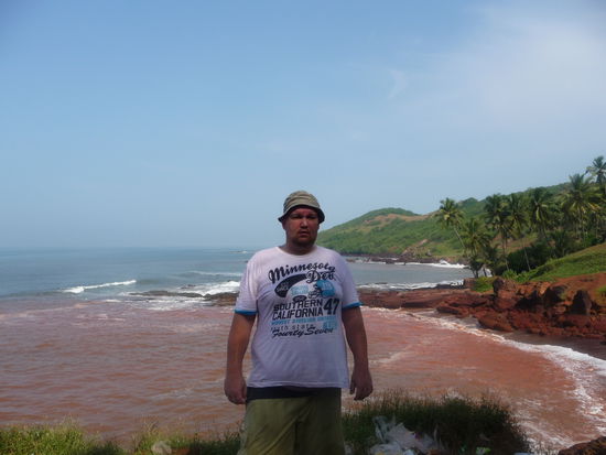 Ich am Strand in Anjuna