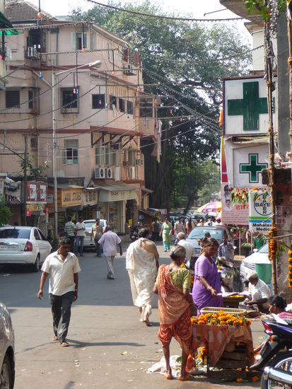 Straßenbild in Malabar Hill