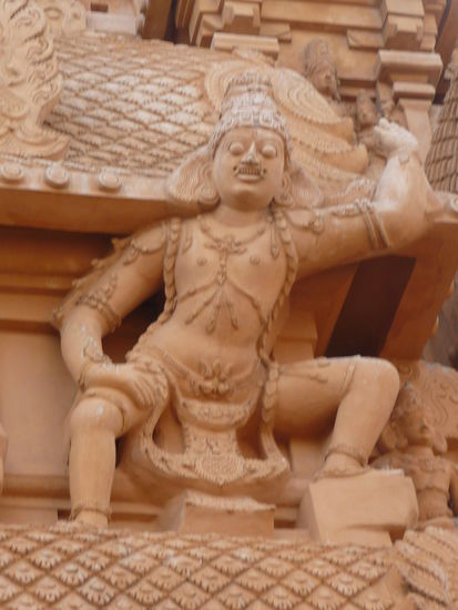 Figuren an einen der Torbögen im " Big Tempel "