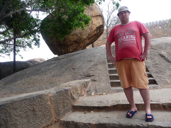 Ich in der Festung Tirumayam