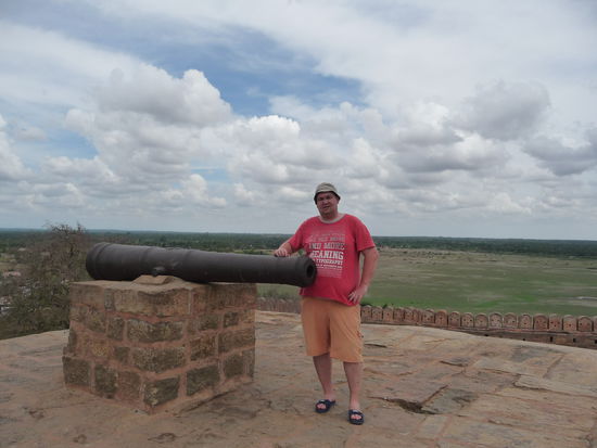 Ich in der Festung Tirumayam