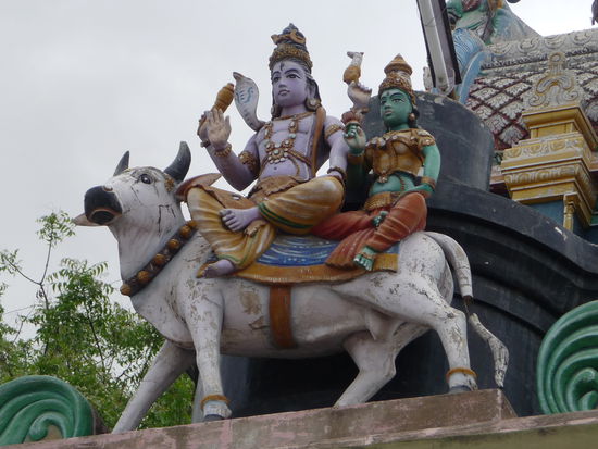 Eingang Gokarneswara Tempel in Pudukkottai