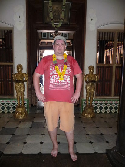 Ich in meinem Hotel in Chettinad