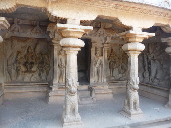 Noch ein schöner kleiner Tempel in Mamallapuram
