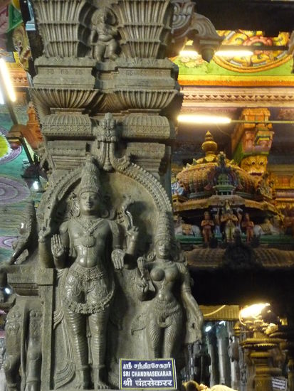 In einer der Tempelhallen