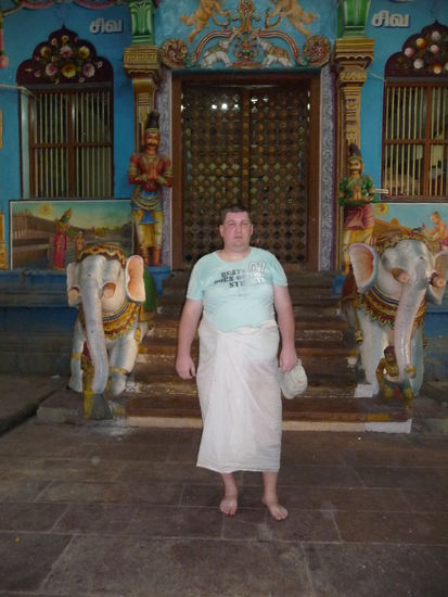 Ich im Meenakshi Tempel