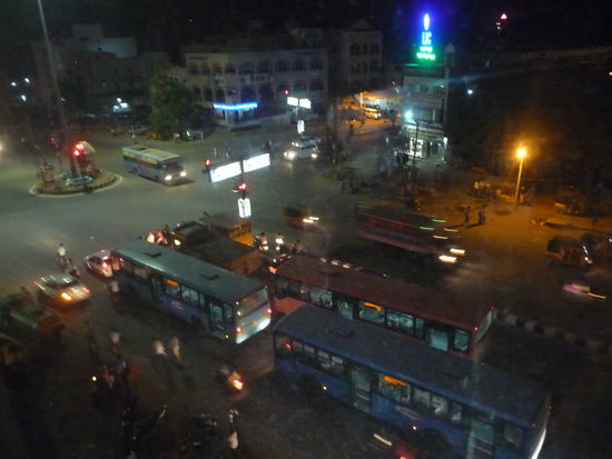 Blick aus meinem Zimmer bei Nacht