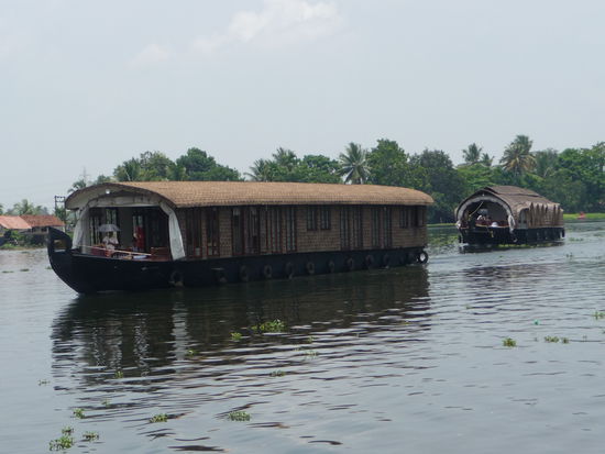 Hausboote auf den Backwaters