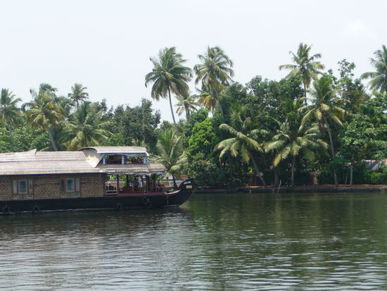 Hausboot auf den Backwaters
