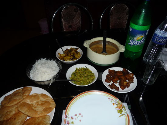 Lecker Abendessen an Bord