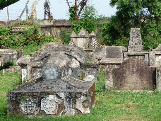 Holländischer Friedhof in Cochin geweiht 1724