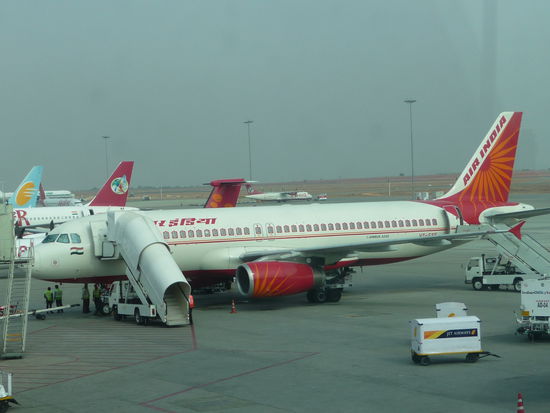 Air India am Flughafen Bangalore