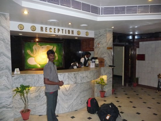 Recepcion im Hotel