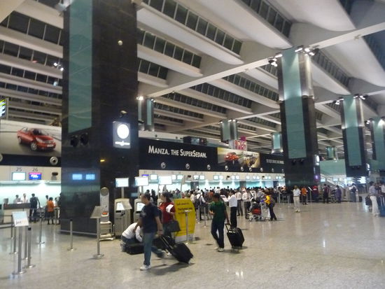 Flughafen Bangalore gegen 22 Uhr Abends