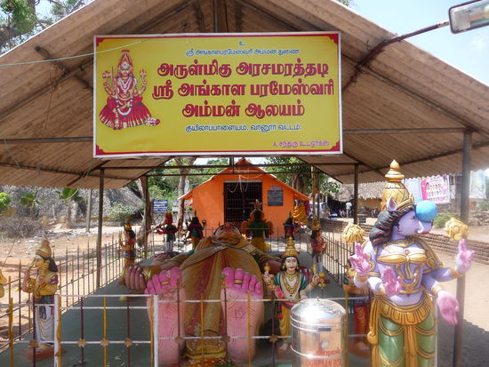 Götterfiguren bei Auroville