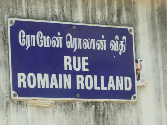 Straßenschilder mit französischen Namen