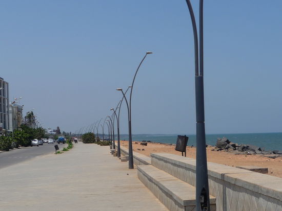 Promenade am indischen Ozean