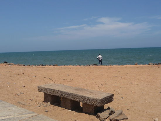 Promenade am indischen Ozean