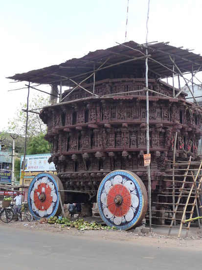 Tempelwagen unweit des Sarangapani Swami Tempels