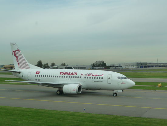 Flieger aus Tunesien gerade in Amsterdam gelandet
