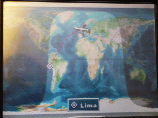 Der Bordcomputer zeigt schon an wo es hingeht