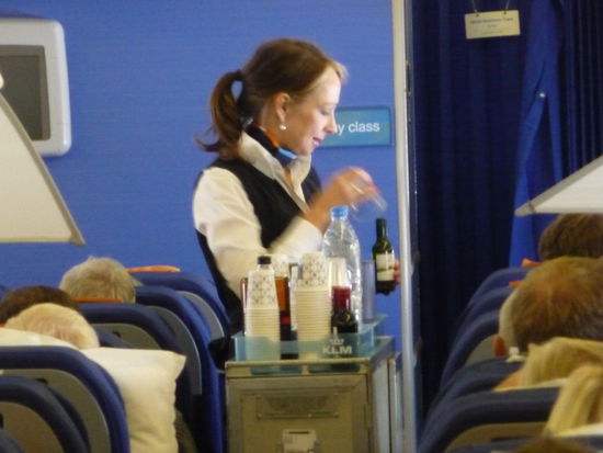 Getränke für die Fluggäste