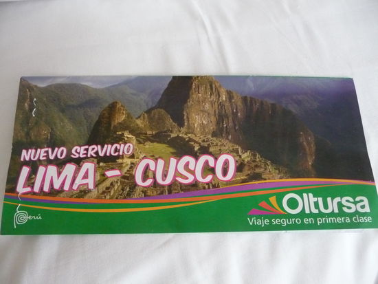 Meine Bus Tikets von Oltursa