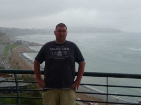 Ich an der Pazifik Küste im Stadtteil Miraflores