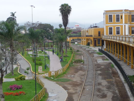 Blick auf den Desamperados den alten Bahnhof