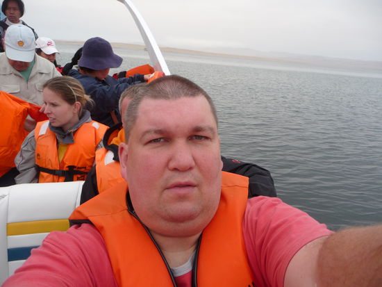 Ich sitze schon im Boot und warte auf die Abfahrt zu den Ballestas Inseln