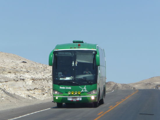 Einer von vielen Busen entlang der Panamerikana