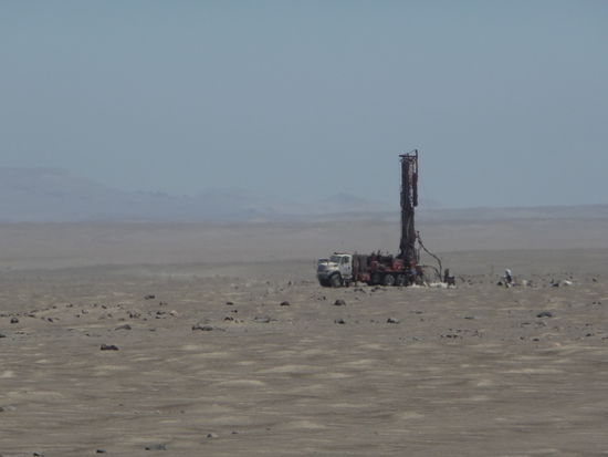 Hier wird wahrscheinlich nach Bodenschätzen gesucht