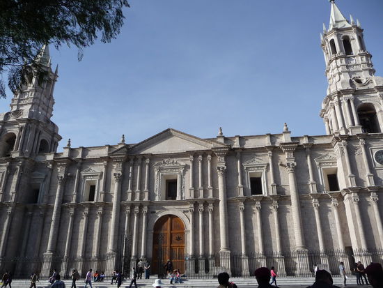La Cathedral am Plaza de Armas in Arequipa
