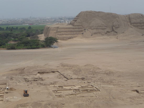 Blick auf die Sonnenpyramide