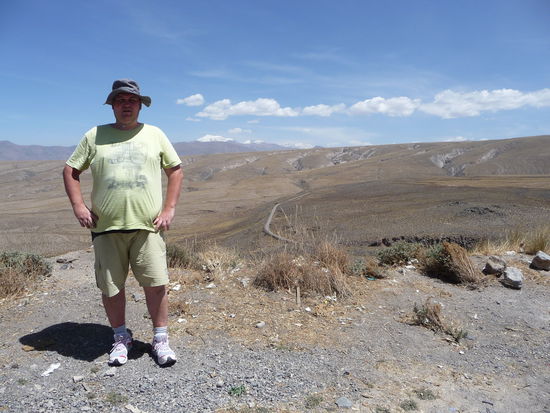 Ich in den Anden auf ca. 3500 m Höhe