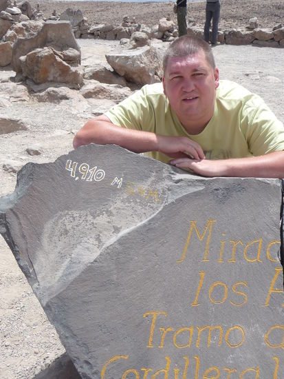 Hier befinde ich mich bereits auf über 4900 m Höhe