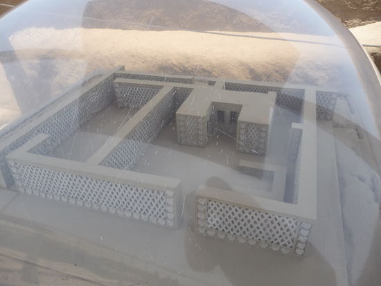 Model eines Raumes in Chan Chan