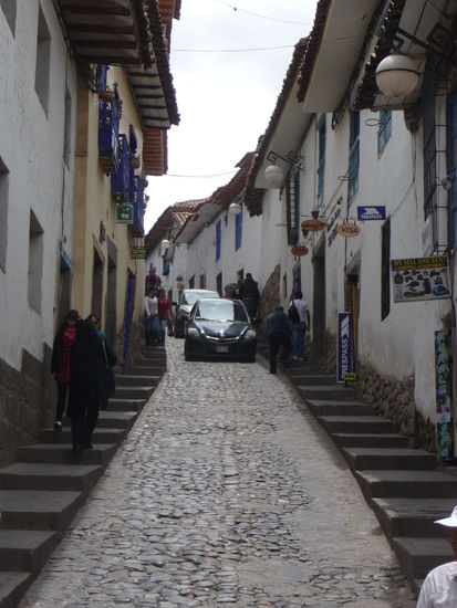 Überall schöne Kolonialhäuser mit Ihren typischen Balkonen