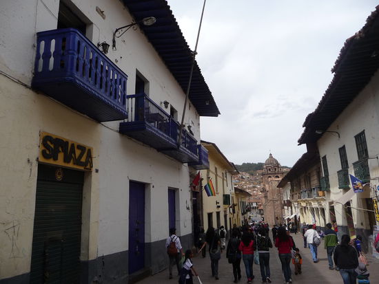 Überall schöne Kolonialhäuser mit Ihren typischen Balkonen